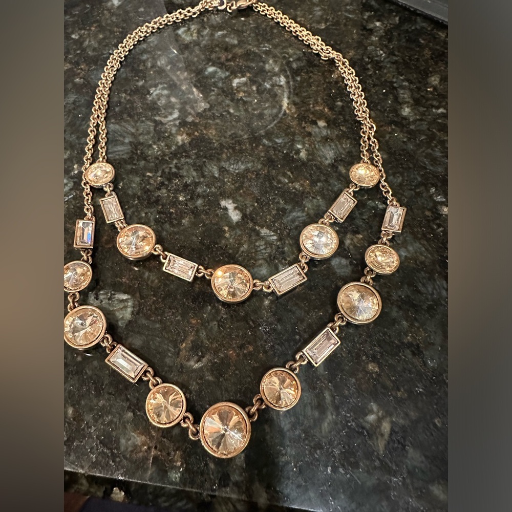 Fab necklace. 3 necklaces in one. Work as a double or or singles. Never worn.